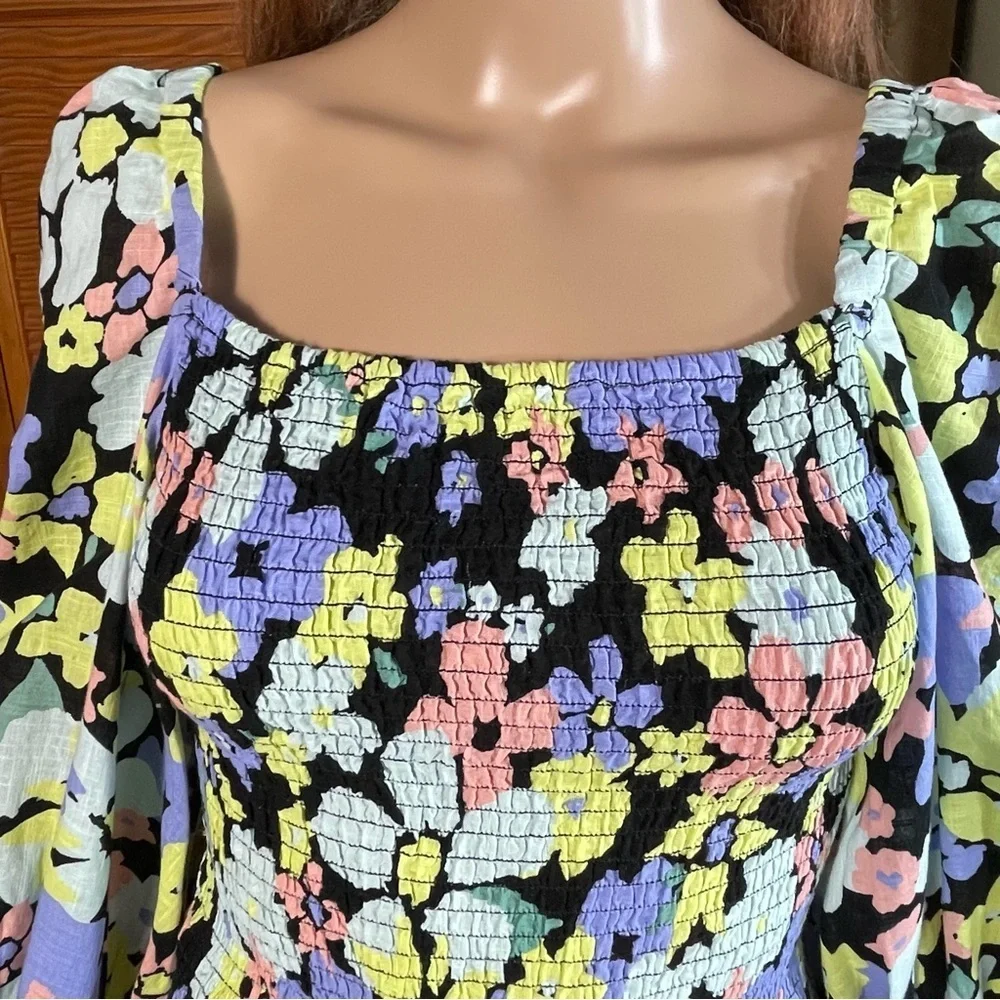 NWT New $98 Free People Ariana Printed Crop Top Size XS